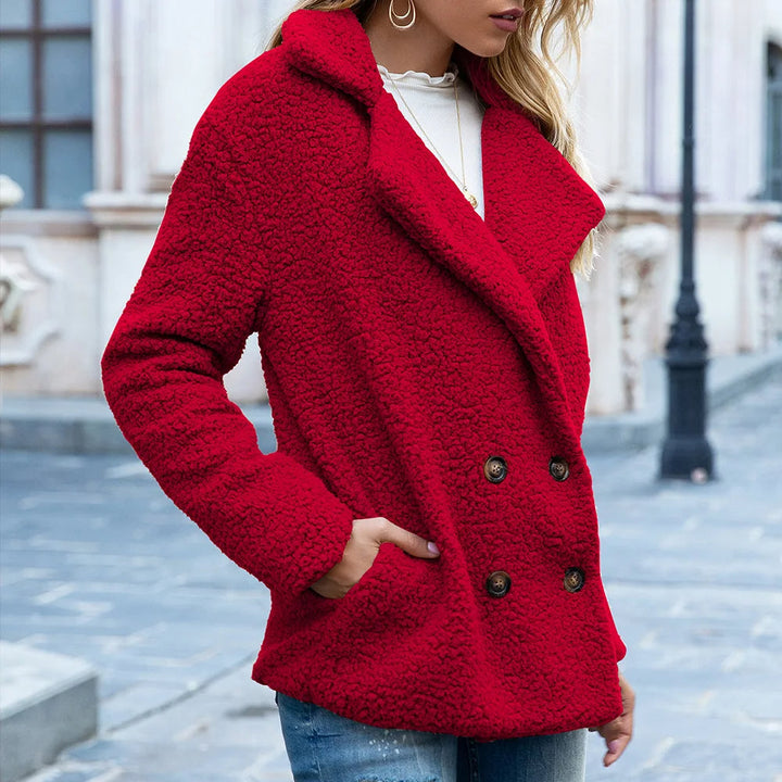 Teddy Jas – Warm en Oversized Faux Fur Elegantie voor Tussenseizoenen