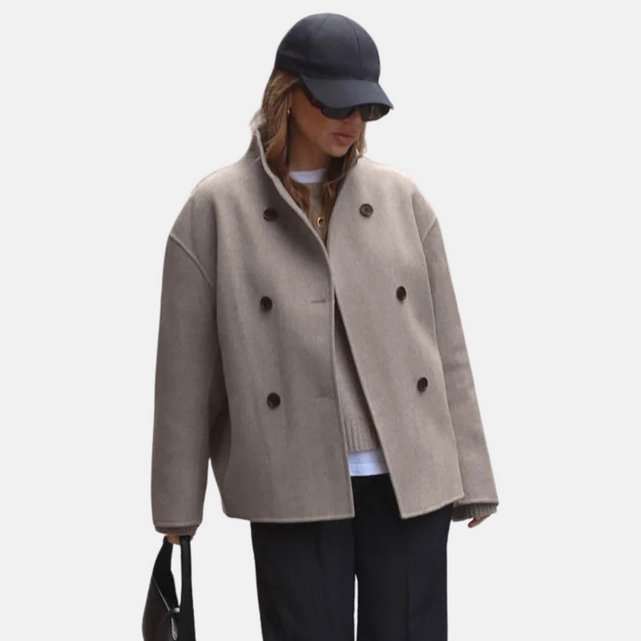 Vintage Woljas met V-hals – Tijdloze Klasse en Moderne Street Style